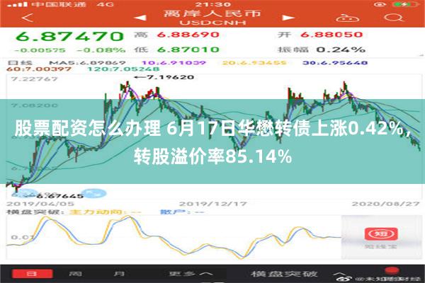 股票配资怎么办理 6月17日华懋转债上涨0.42%，转股溢价率85.14%